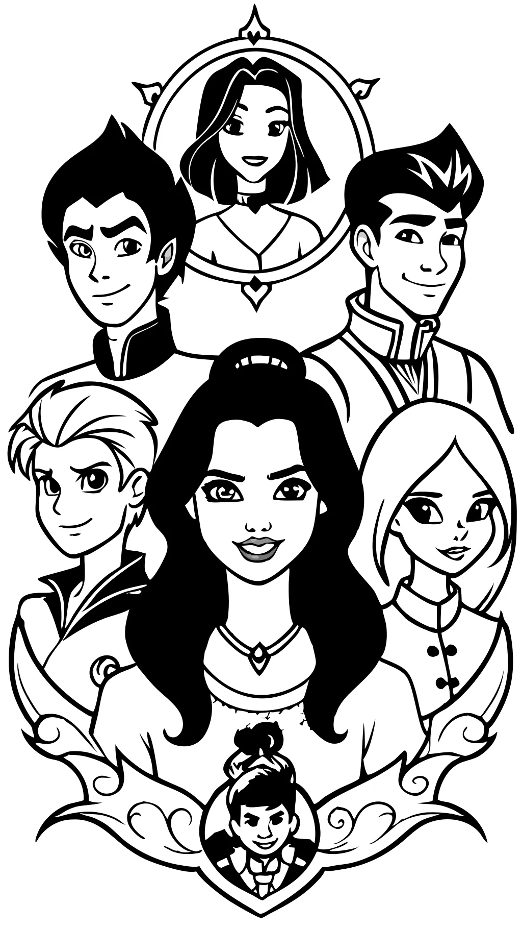 descendants coloriages imprimables